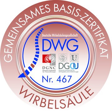 DWG Gemeinsames Basis-Zertifikat Wirbelsäule