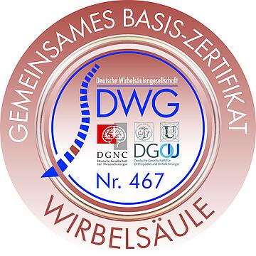 DWG Gemeinsames Basis-Zertifikat Wirbelsäule