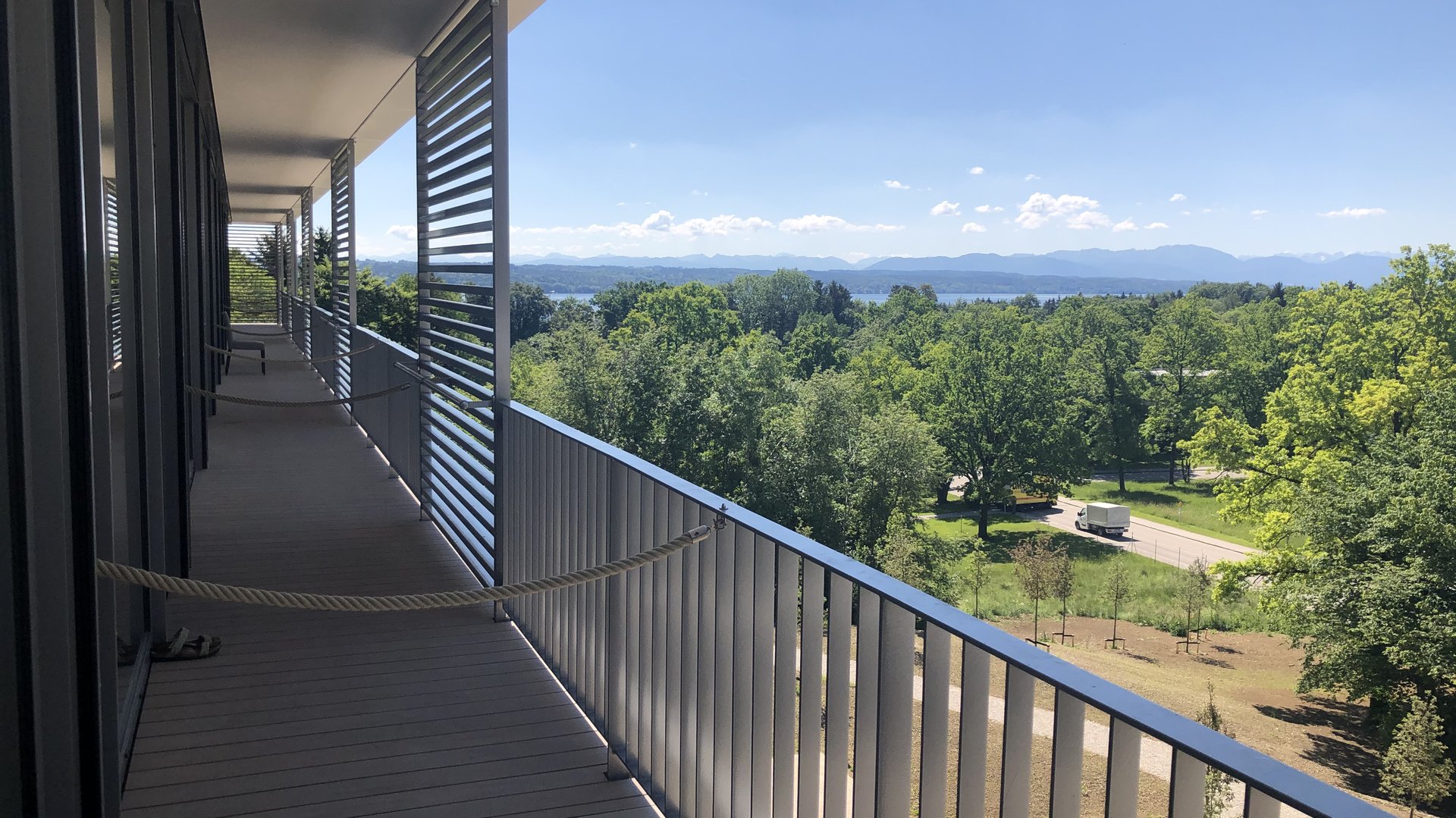 Ausblick im Benedictus Krankenhaus Tutzing
