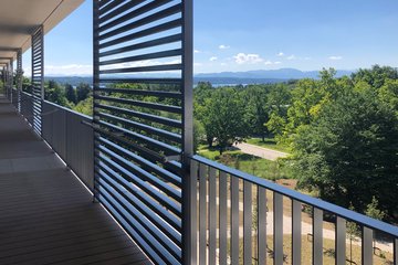 Ausblick vom Benedictus Krankenhaus Feldafing