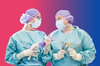 Zwei OTAs auf buntem Hintergrund